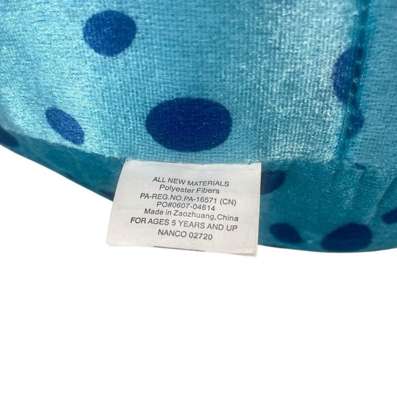 NANCO Blue Polka Dot Frog Plush Stuffed Animal 16" Cute Quarky Toad - Picture 9 of 10